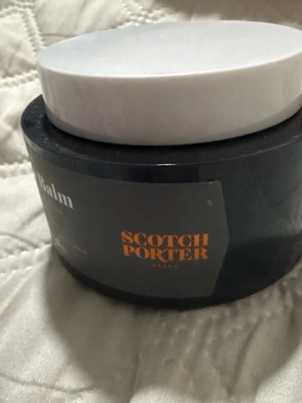 Smoothing Hair Balm for Men - White & Black